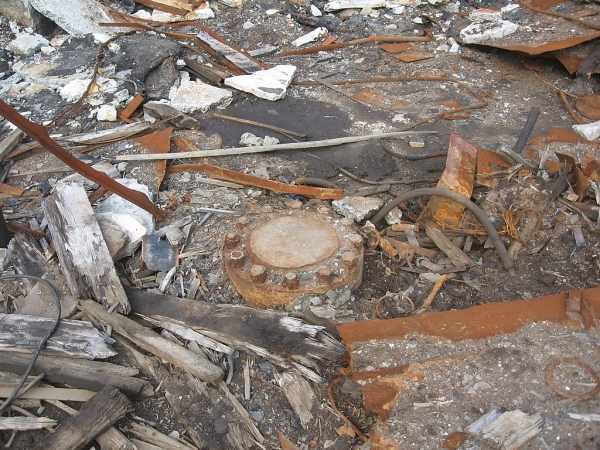 The cap on the Kola Superdeep Borehole (welded shut) taken in August, 2012