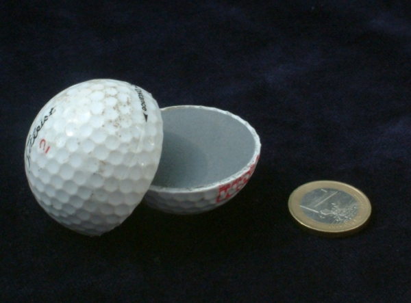 Inside a golf ball
