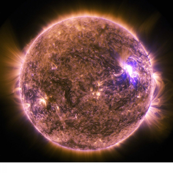 Solar flare image taken June 25, 2015 by NASA’s Solar Dynamics Observatory