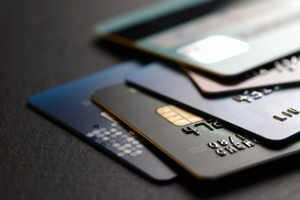 Stack of credit cards Stack of credit cards