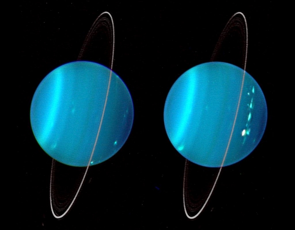 Uranus showing rings