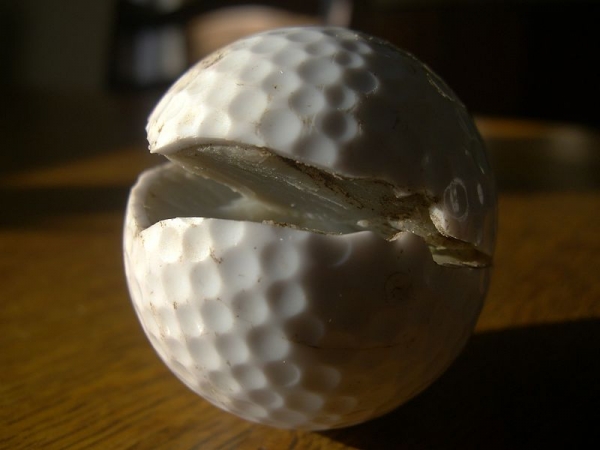 Broken Golf Ball