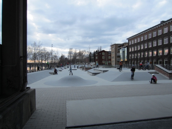 Skateboard Park With Ramps